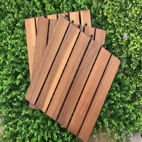 Dalles de terrasse modernes en composite bois-plastique multicouche à emboîtement double, étanches, pour extérieur, système clic 300 X