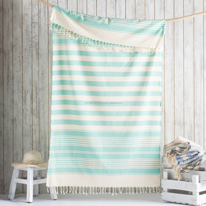Anatolia Hammam <b>Turkish</b> <b>Towel</b>, Peshtemal Fouta <b>Towels</b> 100% Cotton Naturel 100x180cm 40x70 Inches Classic Collection - Product Image 6
