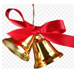 Campanas de Navidad chapadas en oro de forma redonda de Metal de latón estilo elegante hecho a mano Venta caliente campana de Navidad de la más alta calidad - Product Image 4