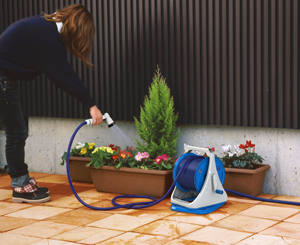 Smart Home Garden 20M PVC Hose Reel <b>Set</b> Multiple <b>Spray</b> Pattern Nozzle Rotation Base Sprayers Made of Plastic - Product Image 2