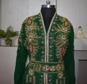 Rajgadhia Exports Wholesale Latest Muslim Fashion Design Dubai Kaftan Maxi Dress For Women