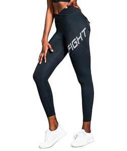OEM Custom High Waisted Mesh Fitness Yoga <b>Leggings</b> for Women Solid Pattern Gym <b>Compression</b> Pants - Product Image 1
