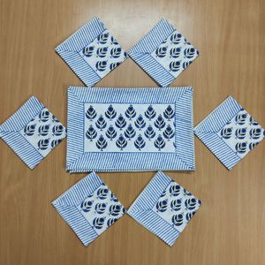 Indien 100% coton naturel ethnique Design usage domestique ensemble 6 tapis de Table à manger serviettes chaque couverture de Table serviette de cuisine décor - Product Image 2