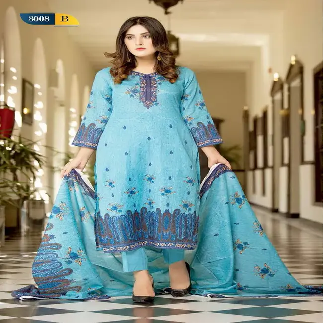 Phụ Nữ Bãi Cỏ Suits/Shalwar Kameez Thiết Kế Cho Phụ Nữ/Pakistan Lawn Suits