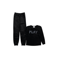 Pijamas de Punto 100% Algodón con Cuello Redondo y Estampado de Letras para Mujer, para Invierno, Otoño, Primavera, Verano, Ropa de Casa, Servicio OEM Aldera