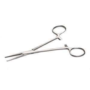 Porte-aiguilles chirurgicaux médicaux Base d'instrument Pince de verrouillage hémostatique incurvée droite Pince à puissance manuelle en acier durable - Product Image 2