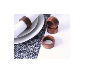 Porte-serviettes décoratif, artisanal, ensemble d'anneaux et serviettes de Table en bois, pour pièces de couleur personnalisées - Product Image 6