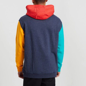 Sudadera con capucha con cordón de lana de invierno a la moda para hombre, bolsillo de canguro bordado, bloque de Color, estilo de punto, deportivo transpirable - Product Image 2