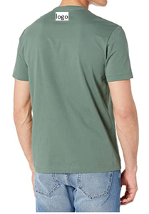 T-Shirt manches courtes en coton pour homme, coupe Slim, haute qualité, 100% coton, lavage en Machine importé, vente chaude, provenant du Bangladesh - Product Image 2