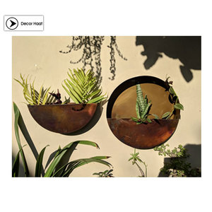 Kit de jardinière murale en métal galvanisé de style design antique moderne et durable de meilleure qualité motif de pot de fleur de jardin intérieur - Product Image 1