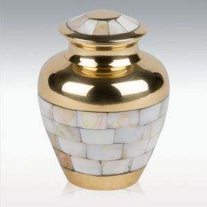 Urna de cremación de cenizas funerarias para adultos, grabado en plata y oro, estilo americano/europeo - Product Image 3