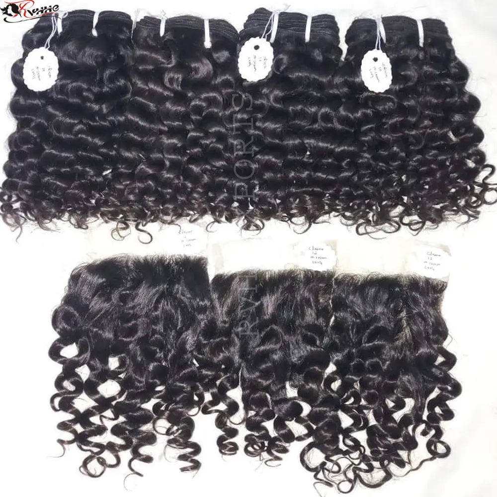 Promotionele Top Kwaliteit Hoge Dichtheid Hd Zwart Haar Producten Water Wave Haar Voor Zwarte Vrouwen Krullend Haar
