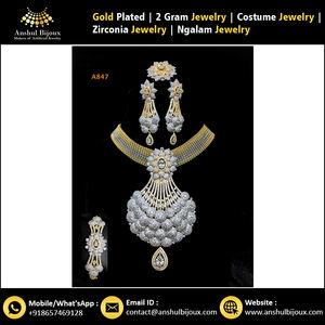 Conjunto de joyería de moda de diamante americano hecho a mano fiesta de boda de inspiración africana compromiso o regalo de aniversario - Product Image 5