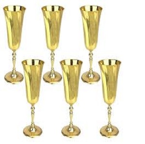Designer Brass <b>Wine</b> <b>Goblet</b> Handmade Engraved Chalice Metal Drinking Cup Luxury Barware Glassware Wedding Party Decor - Product Image 1