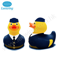 Jouets de bain éducatifs pour enfants, en PVC sans phtalates, soldat en vinyle, uniforme militaire, logo personnalisé imprimé, canard en caoutchouc