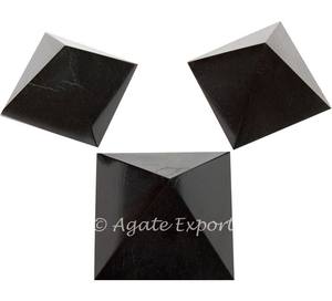 Pierre précieuse naturelle en cristal noir, pyramide en Tourmaline, pour cadeau de décoration, vente en gros, livraison gratuite - Product Image 2