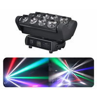Lumière de scène à tête mobile LED 8x10W RGBW 4 en 1 pour scène, fête, bar, discothèque