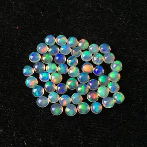 Opale éthiopienne brillante ronde, pierre précieuse naturelle, 5/7mm, prix d'usine, vente en gros