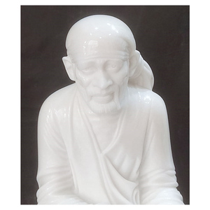 Estatuas de Dios Sai Baba Totalmente de Mármol Blanco - Product Image 1