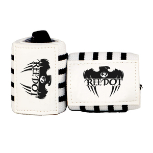 REEDOR SPORTS Modelo 1112 Heavy Duty 12 "Muñequeras-Negro/Rojo 12 Pulgadas (Paquete de Un Par) Algodón Negro Vendido en Pares - Product Image 3