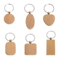 Прямая продажа с фабрики, сделанный на заказ сувенир с вашим собственным логотипом, чистый Печатный гравированный брелок, деревянный брелок для ключей, деревянный брелок для ключей