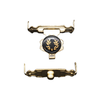 Boîte à cigares en métal en gros, fermoir 26x18,7 mm, épaisseur 0,5 mm, poli et plaqué pour bijoux/boîtes cadeaux