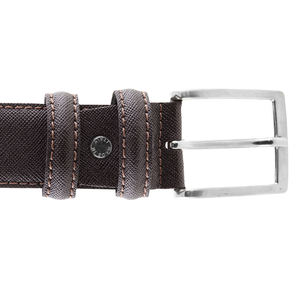 Di alta qualità elegante Designer di lusso marrone di 3.5cm di larghezza Jeans da uomo di vera pelle di mucca cintura in pelle italiana - Product Image 4