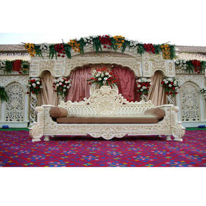 Scène de mariage royale musulmane, scène de mariage au look traditionnel, scène de mariage de type hindou en fibre, décoration d'événements en Caroline du Nord - Product Image 1