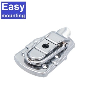 Customized variety locks HC254 nickel draw latch lock hardware padlockable with key <b>for</b> medium case - Product Image 1