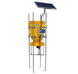 Auto Feeder mit Solar panel für Garnelen teich