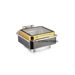 Shiny Polished Chafing <b>Dish</b> Food Warmer <b>Dish</b> Home Wedding and Event Dinner Service <b>Dishes</b> Wedding Party Hotel Serving <b>Utensils</b> - Product Image 1