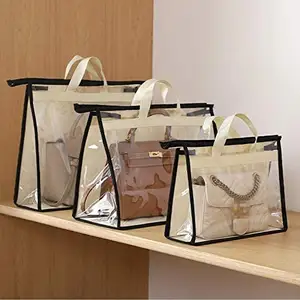 Dustproof Bag Custom Closet Space Saving Organizer Pvc Transparent Dustproof Handbags Storage Bag For Handbag Dust Cover Bags