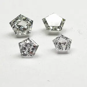 Loose Diamond 0.60 TO 0.69 Carat Size VS Clarity Polished White Fancy Shape Pentagon Shape HPHT Diamond