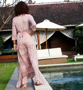 2024 nouveau Boho Designer vêtements pour femmes rayonne à la main Bali conçu caftan Kimono - Product Image 2