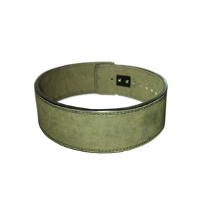 Cow Hide Leather Gym Weight Lifting Lever Powerlifting <b>Belt</b> Fitness <b>Exercise</b> Bodybuilding Dipping <b>Belt</b> Army Green - Product Image 1