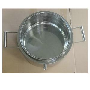 Stainless Steel Dasar Koleksi Piring Percikan Jaket dengan Pegangan - Product Image 3