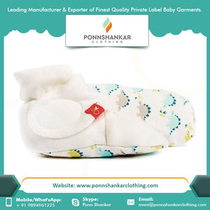 Boys <b>Booties</b> Wholesale Soft Sole 100% Organic Cotton Custom <b>Baby</b> <b>Booties</b> - Product Image 5