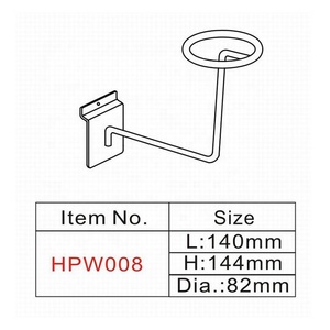 Slatwall Thép Chrome giá kệ Nắp hiển thị tường hat chủ cho slat - Product Image 5