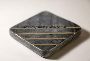 Marble Resin And Terrazzo <b>Coasters</b> Mats And Pads Cup <b>Holder</b> Drinking <b>Coaster</b> For Table Decoration Home Hotel And Restaurant Use - Product Image 4