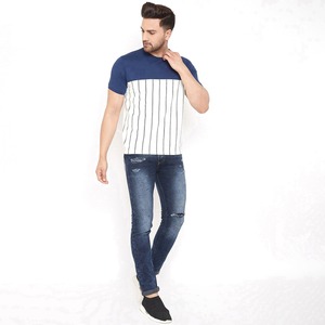 T-shirt pour hommes, 100% coton, grande taille, personnalisé, surdimensionné, blanc - Product Image 5
