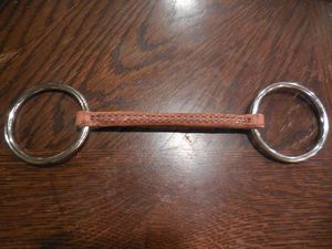 Bridon de confort pour cheval en acier inoxydable avec anneau en O et rouleaux en cuivre - Product Image 6