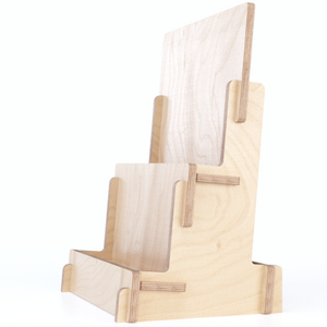 Soporte de exhibición giratorio de biblioteca de tarjetas de felicitación de libros de madera de pie multiusos para tiendas minoristas - Product Image 6