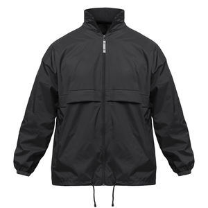 Vestes de coaching OEM coupe-vent personnalisé de haute qualité 100% Nylon coupe-vent col bouton fermeture veste d'entraîneurs pour hommes - Product Image 5