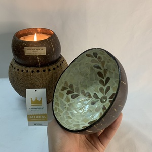 Cuencos vietnamitas de cáscara de huevo de concha marina de laca de coco para mesa de cocina decoración del hogar - Product Image 1