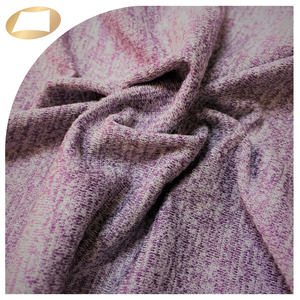 สีม่วง Melange 95% โพลีเอสเตอร์5% ผ้าสแปนเด็กซ์สำหรับสวมใส่ Athleisure - Product Image 5