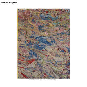 Proveedor indio, Alfombra de lana anudada a mano de lujo, diseño tibetano moderno para uso en la oración del hogar, juegos de alfombras de área más alta de hoteles - Product Image 1