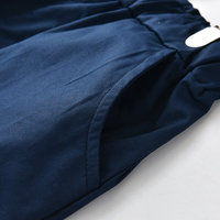 Ensembles de Vêtements Décontractés pour Tout-Petits Garçons, Tissés Unis, Printemps-Automne, Vente en Gros Personnalisée, 4 Pièces, 100% Coton : Chemise + Short + Bretelles + Nœud Papillon