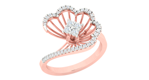 แหวนเพชรโมอิสไม่มีสีแหวนโซลิแทร์ที่ผ่านการรับรองจาก Def ดีไซน์คลาสสิกแบบโบราณ - Product Image 2