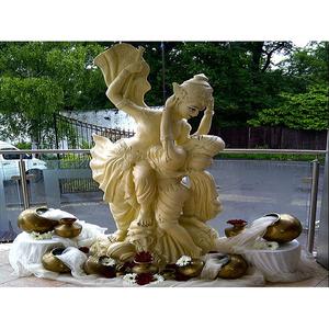 Incroyable Statue classique Radha Krishna pour décor Garba entrée de mariage gujarati fibre de verre Durable - Product Image 1