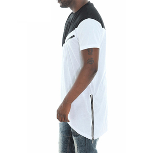 Camiseta de Manga Larga con Cuello en V para Hombre, Negra, con Logotipo Impreso Personalizado de Alta Calidad, Poliéster/Algodón, 300g, Venta al Por Mayor - Product Image 6